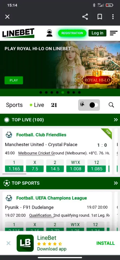 download linebet app